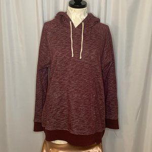 THEO+LEIGH Women's Large Maroon Pullover Hoodie